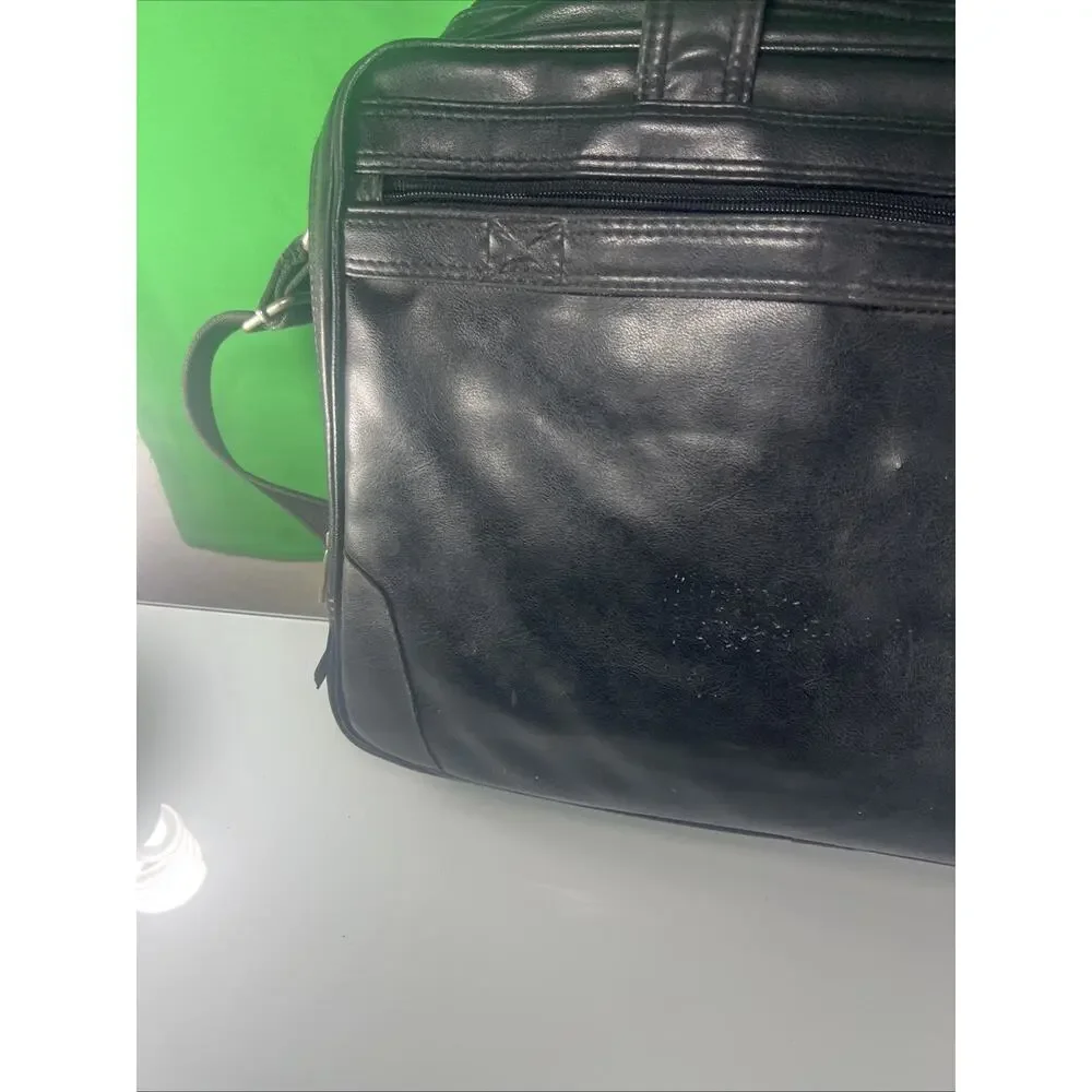 Avenues America: vintage harness leather laptop briefcase